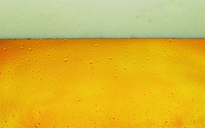 4k, bier, textur, makro, fl&#252;ssige texturen, schaum, getr&#228;nke textur, hintergrund, light bier, bier mit schaum-textur