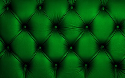 verde tapicer&#237;a de cuero, 4k, macro, verde de cuero, de cuero verde de fondo, texturas de cuero, verde antecedentes, tapicer&#237;a de texturas