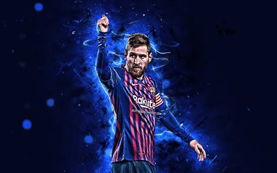 4k, Lionel Messi, tummen upp, FC Barcelona, fotboll stj&#228;rnor, FCB, Messi, fotboll, Lionel Messi 4K, Barca, Leo Messi, argentinsk fotbollsspelare, Spanien