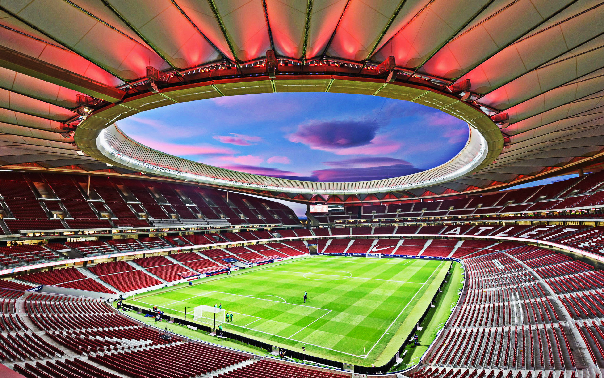 Современный стадион. Стадион Метрополитано Атлетико Мадрид. Стадион Атлетико Мадрид новый. Стадион Метрополитано де Мадрид.