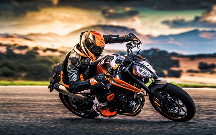 KTM Duke 790, 4k, superbikes, 2020 bisiklet, HDR, 2020 KTM Duke 790, Avusturya motosikletler, KTM