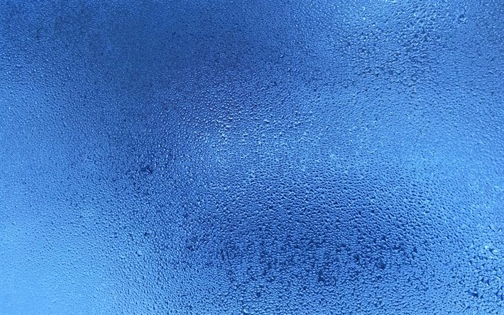 modelli drops, gocce d&#39;acqua, texture, macro, gocce di vetro, blu, sfondi, acqua, gocce, gocce di texture, gocce su sfondo blu