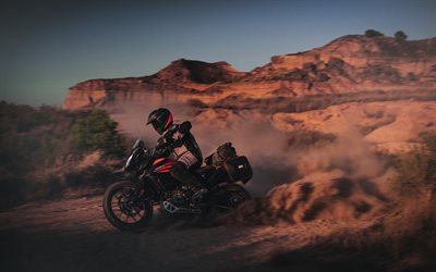 KTM 390 Adventure, 4k, desert, 2020 polkupy&#246;r&#228;&#228;, superbike, 2020 KTM 390 Adventure, it&#228;vallan moottoripy&#246;r&#228;t, KTM