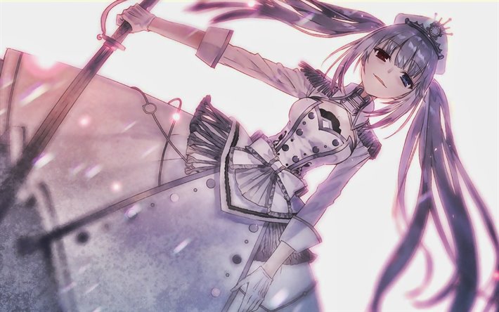 White Queen, manga, protagonist, Date A Live, artwork, White Queen Date A Live, bokeh, Date A Live characters