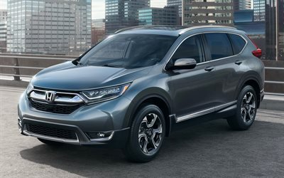 Honda CR-V EX, 4k, 2017 cars, SUVs, new CR-V, Honda