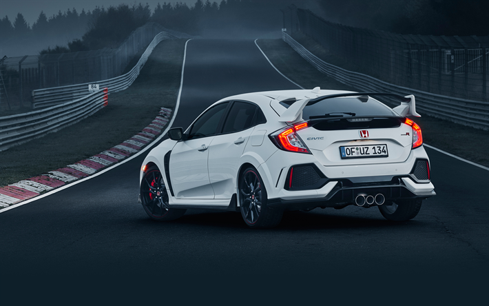 Download Wallpapers Honda Civic Type R 2017 Sports