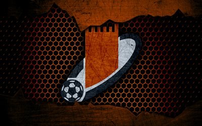 Ajman Club, 4k, logo, UAE League, soccer, football club, UAE, grunge, metal texture, Ajman Club FC