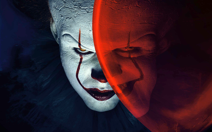 Pennywise, 4k, 2017 film, clown