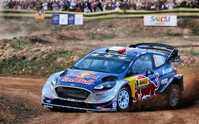 4k, Sebastien Ogier, 2017 cars, WRC, M-Sport WRT, rally, World Rally Champion, Ford Fiesta WRC