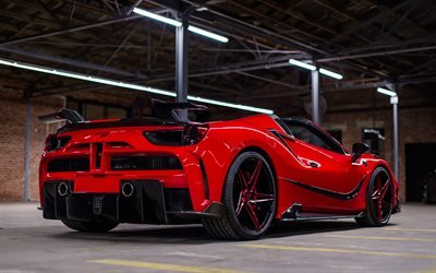 Ferrari 4XX Spider, Mansory, 2018, Siracusa 4XX, Ferrari 488 Spider, tuning, auto di lusso, Ferrari