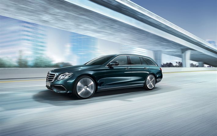 Mercedes-Benz E-class Wagon, 2017, wagon, mavi Mercedes, Emlak, E-WAGON