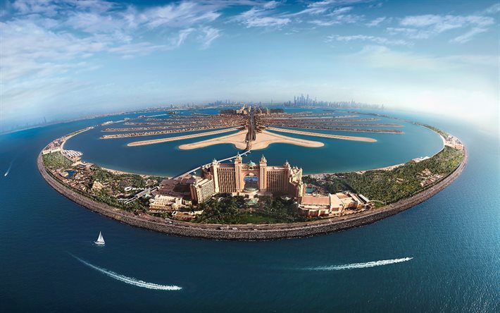 Dubai, Hotel Atlantis, Yhdistyneet Arabiemiirikunnat, Palm Jumeirah island