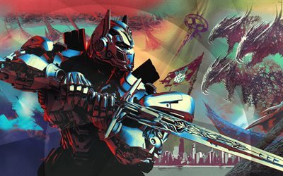 les transformateurs, le dernier chevalier, 2017, optimus prime, transformateurs 5