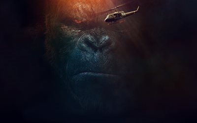 Kong Skull Island, 2017, promo sfondo, poster