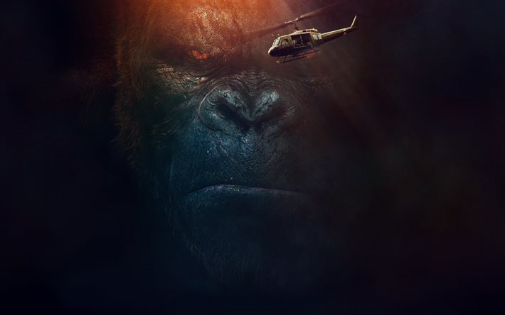 Kong Skull Island, 2017, promo fondo de pantalla, cartel