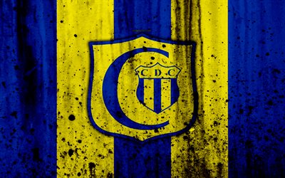 4k, FC Deportivo Capiata, grunge, Paraguayan Primera Division, soccer, football club, Paraguay, Deportivo Capiata, art, logo, stone texture, Deportivo Capiata FC