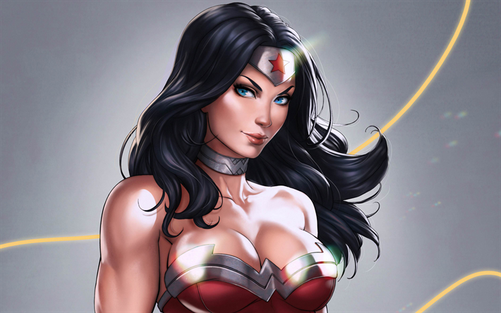 Wonder Woman, art, 2017 movie, superheroes, DC Comics