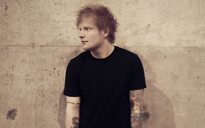 Ed Sheeran, sess&#227;o de fotos, Cantora brit&#226;nica, tatuagens, jovens estrelas