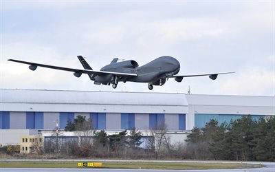Northrop Grumman RQ-4 Global Hawk, UAV, Euro Falco, tedesco drone dell&#39;Esercito, della Germania, della Forza aerea in Germania, e-4 Global Hawk