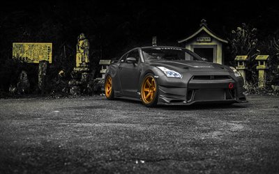 Nissan GT-R, R35, tuning, supercars, carbon GT-R, japanese cars, Nissan