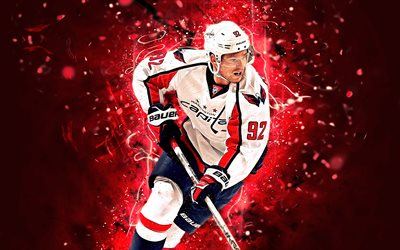 Evgeny Kuznetsov, hockey spelare, Washington Capitals, NHL, hockey stjärnor, Kuznetsov, hockey, neon lights