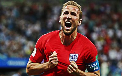 Harry Kane, English football player, striker, England football team, goals, portrait, best English forwards