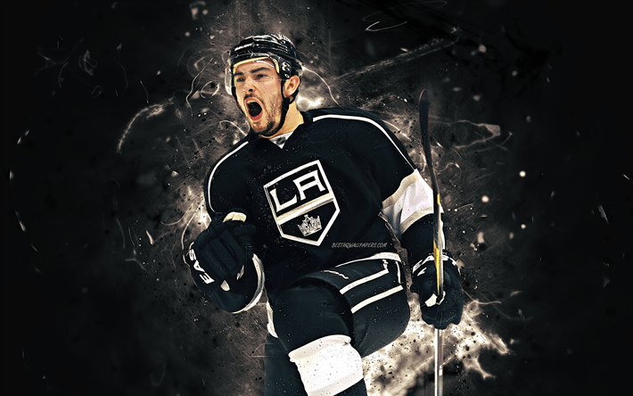 Download wallpapers Drew Doughty, abstract art, hockey players, Los ...
