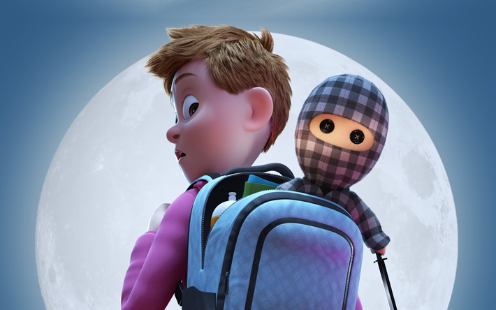 Ternet Ninja, poster, 2018 movie, 3D-animation, main characters