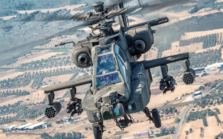 McDonnell Douglas AH-64 Apache, attack helicopter, Greek Air Force, AH-64 Apache, american military helicopters
