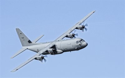 Lockheed C-130 Hercules, C-130J, military transport aircraft, Canadian Air Force, military aircraft, Canada
