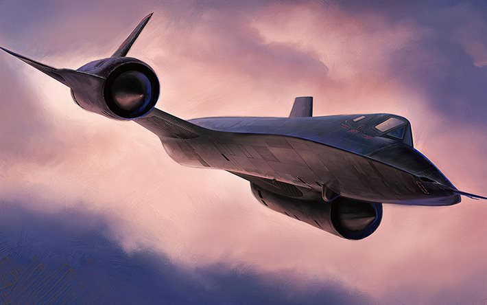 Lockheed SR-71 Blackbird, avion de reconnaissance strat&#233;gique, SR-71, United States Air Force, USAF, avion militaire am&#233;ricain