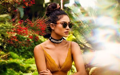 Shay Mitchell, model, actress, portrait, beautiful woman, 4k, girl in glasses