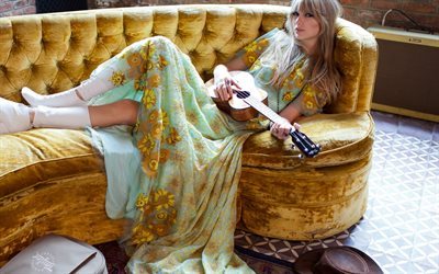 Taylor Swift, la Vogue, la chanteuse am&#233;ricaine, superstars, de la guitare, de la beaut&#233;