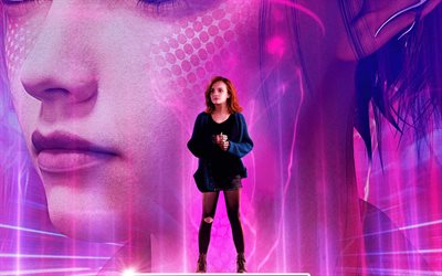 Ready Player One, 2018, Olivia Cooke, new films, Steven Spielberg, poster, heroes