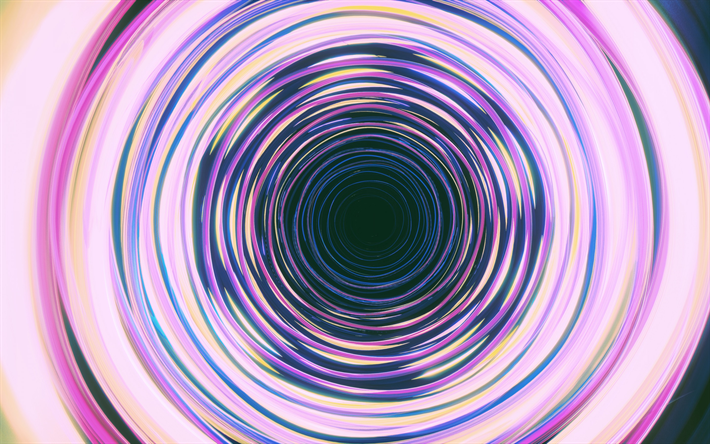 neon anneaux, de l&#39;art, des cercles, des cr&#233;atifs, des vortex
