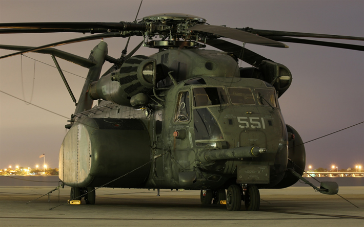 Sikorsky CH-53海スタリオン, MH-53E, 軍用ヘリコプター, 米空軍, 重輸送ヘリコプター, 軍基地, 米国, Sikorsky