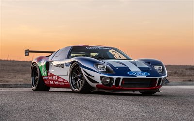 Ford GT40, 2018, Superformance, ajuste, americano de corrida de carro, GT40, supercar, Ford
