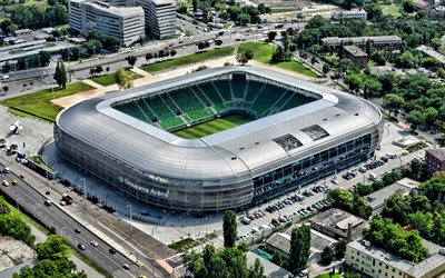 Groupama Arena, Budapest, Hongrie, Ferencvarosi TC stade, football, hongrois, stade de football, des terrains de sport