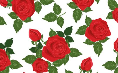 fiore texture, rosso, fiori, rose rosse, texture, floreale, sfondo, rose
