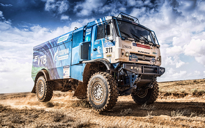 dmitri svistunov, sergej kuprijanow-alexander kuprijanow, hdr, rally raid, 2018 autos, silk-way-rallye 2018, kamaz-master-team, kamaz 4326