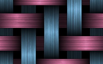 cor-de-rosa e azul linhas, listras textura, azul cor-de-rosa de fundo, linhas, listras