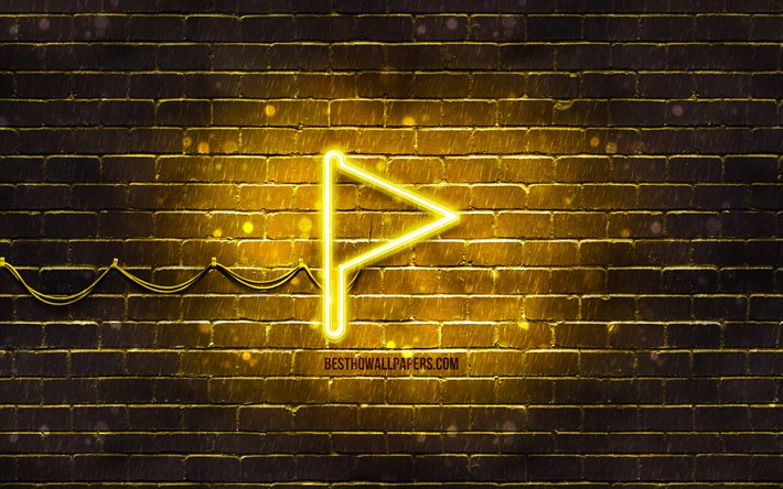 Download Wallpapers Yellow Flag Neon Icon 4k Yellow Background Neon Symbols Yellow Flag Neon Icons Yellow Flag Sign Computer Signs Yellow Flag Icon Computer Icons For Desktop Free Pictures For Desktop Free