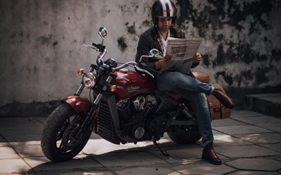 2022, Indian Scout, 4k, new motorcycles, midsize cruiser, Scout 2022 exterior, american motorcycles, Indian Motorcycle