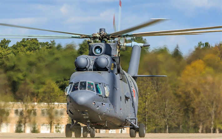Mi-26, Ryska milit&#228;ra helikopter, transport helikoptrar, Ryska Flygvapnet, Km