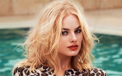 Margot Robbie, 2018, photoshoot, les stars de cin&#233;ma, 4k, Hollywood, l&#39;actrice australienne, portrait, blonde