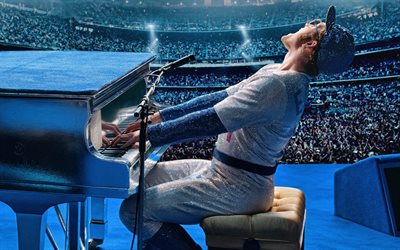 Rocketman, 4k, Elton John, poster, 2019 movie, Taron Egerton