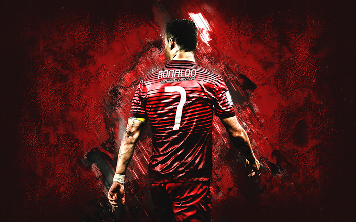 ダウンロード画像 Cristiano Ronaldo ポルトガル語サッカー選手 ポルトガル代表サッカーチーム 7番 赤創造的背景 クリエイティブ アート ポルトガル Cr7 サッカー フリー のピクチャを無料デスクトップの壁紙