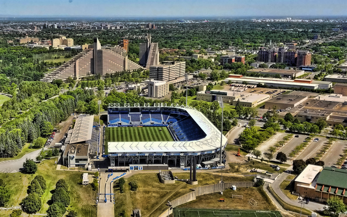 Saputo Stadium, el estadio de f&#250;tbol de Canad&#225;, Montreal, Quebec, Canad&#225;, Montreal Impact FC stadium, de la MLS, los estadios