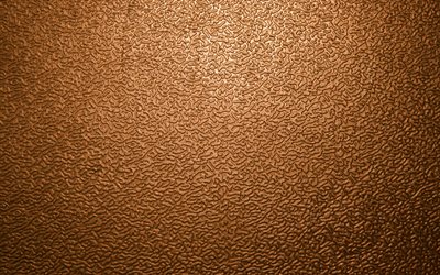 ブラウンのレザーの質感, 4k, マクロ, 皮革, 茶色の背景, 革の背景