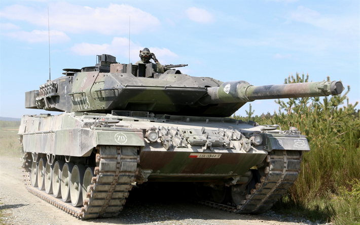 Leopard 2A5, le polonais, le r&#233;servoir, de l&#39;Arm&#233;e polonaise, r&#233;servoirs, moderne, des v&#233;hicules blind&#233;s, de chars Leopard 2, les chars allemands